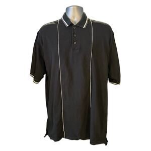 Jack Daniels Black Polo Size XL Short Sleeve Casual Cotton